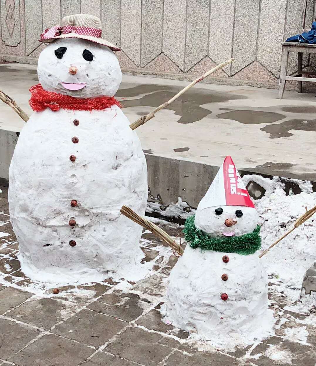 情人节单身狗堆雪人反抗!哈哈哈,笑出猪叫