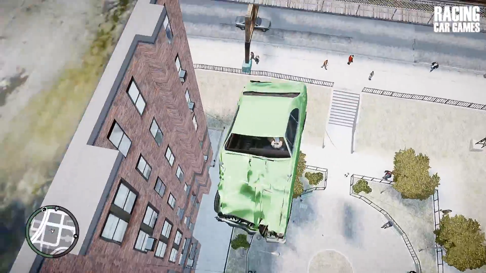 gta4:死亡秋千带来的真实车损演示,比gta5还要好的车损效果!