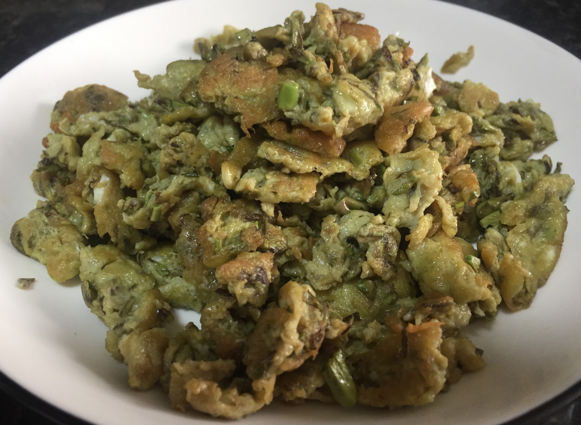 轻松搞定香椿炒鹅蛋