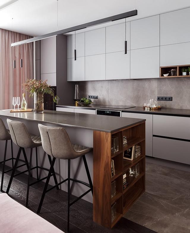 房子装修,客厅餐厅厨房一体化设计,我家也想这样装!