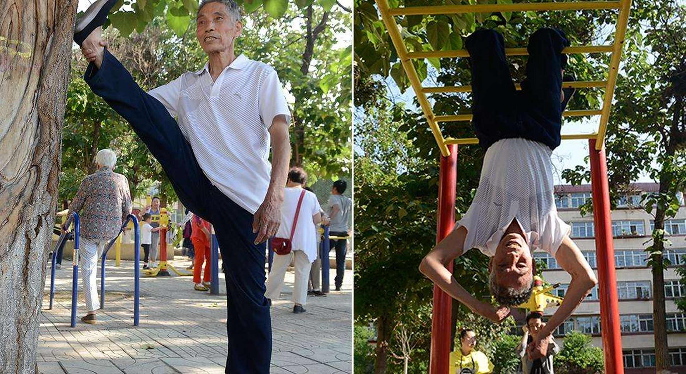 腿脚活动灵活的促进长寿.