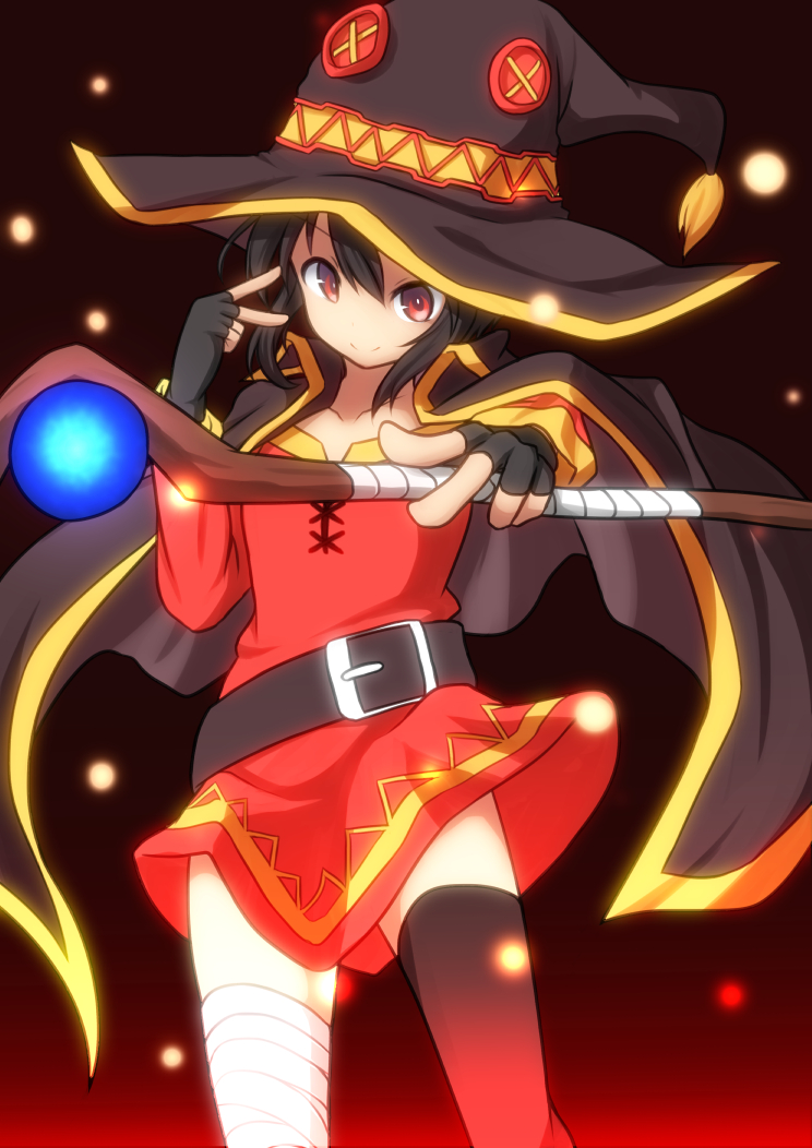 爆裂魔法师惠惠插画分享,可爱萝莉,为美好的世界献上祝福