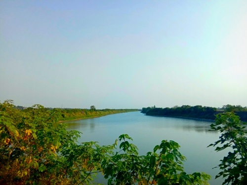 晚秋的横埠河,两岸风光——小菜园 转载自百家号作者:枞川文汇