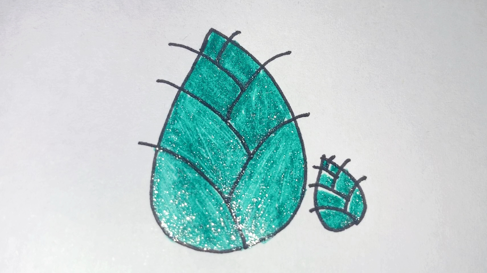 竹笋简笔画,熊猫爱吃的竹笋