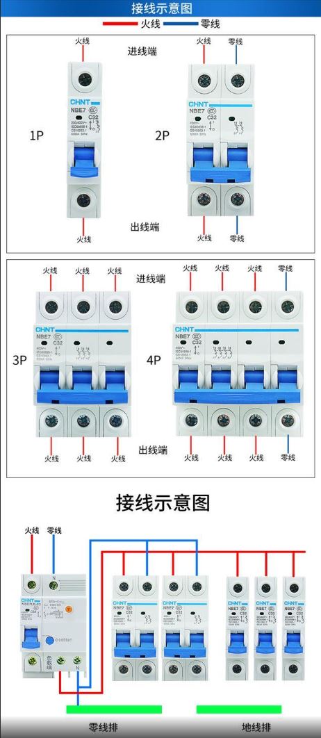 电闸开关图解图片