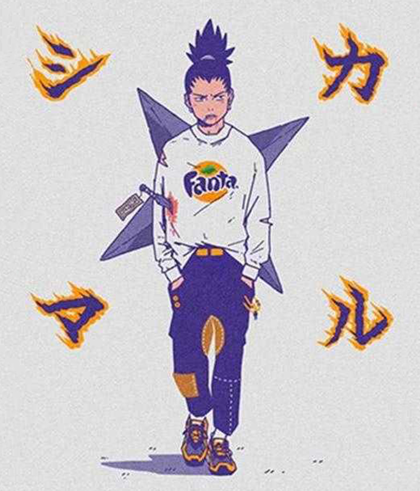 火影忍者:当忍者玩起时尚,卡卡西一身潮牌,佐助和鼬很寒酸