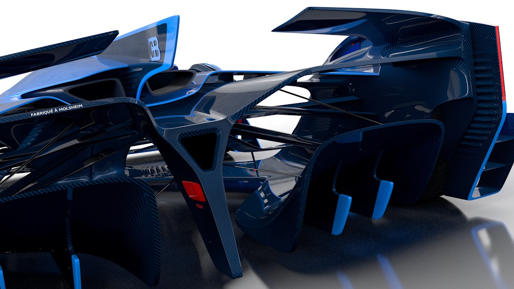 来自未来的赛车 bugatti vision le mans