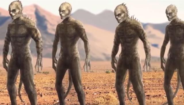 传说蜥蜴人与外星人发生战争,他们赢了地球毁了,如今走出地心?