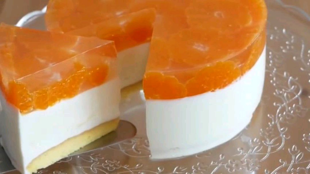酸甜冰凉的酸奶橘子慕斯蛋糕,好有创意