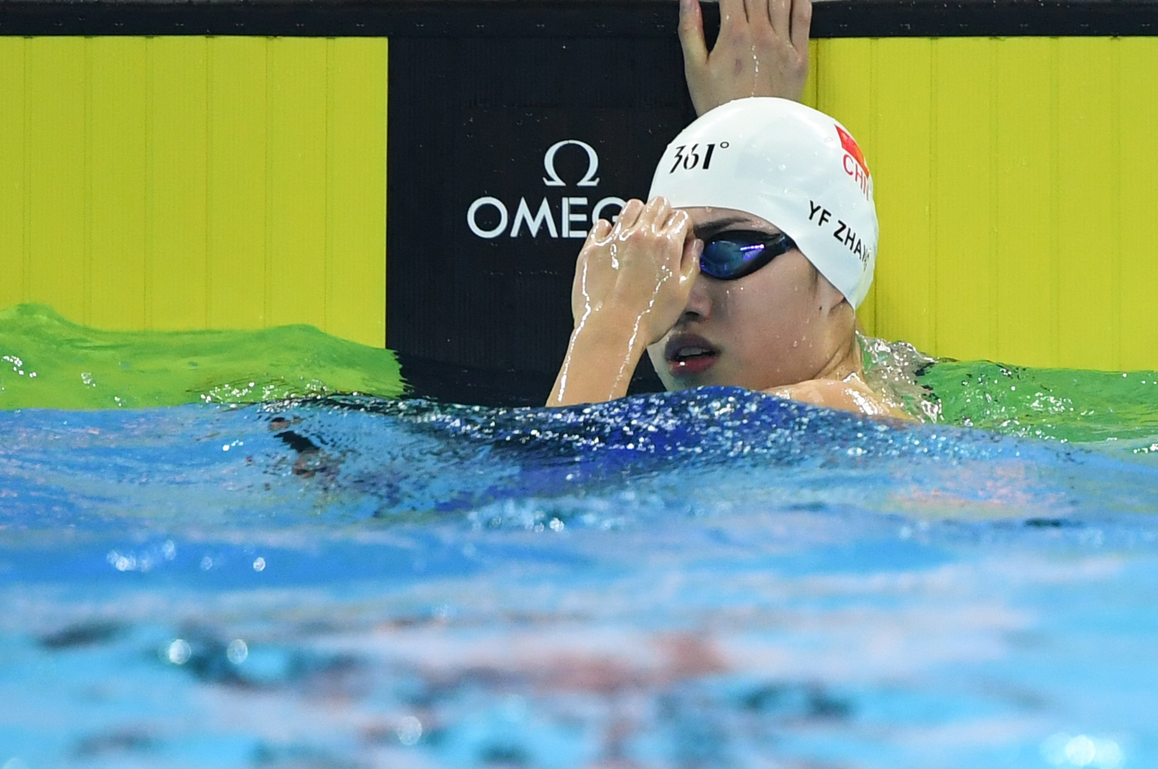 游泳——短池世锦赛:王一淳晋级女子50米蝶泳半决赛(1)