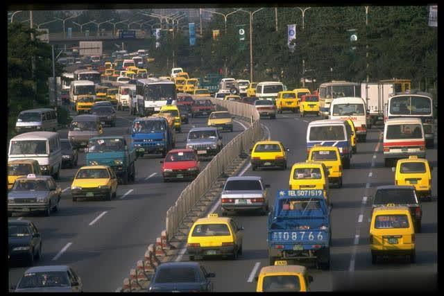 1994年和1999年的北京街景标题图片