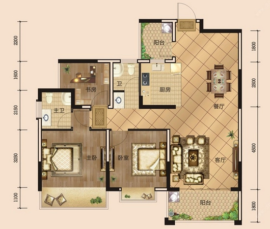100平米的房这样装修好看100倍,现代风格惊艳众人!-翠湖名都装修