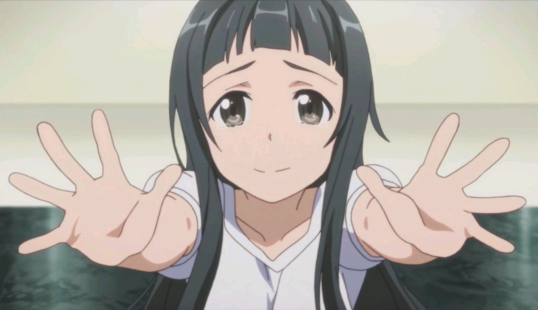 《刀剑神域》结衣的笑容真好看,她的心真的很特别