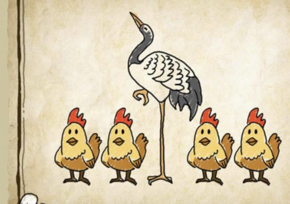 看图猜成语:一群马奔跑着,它们保持着同行.