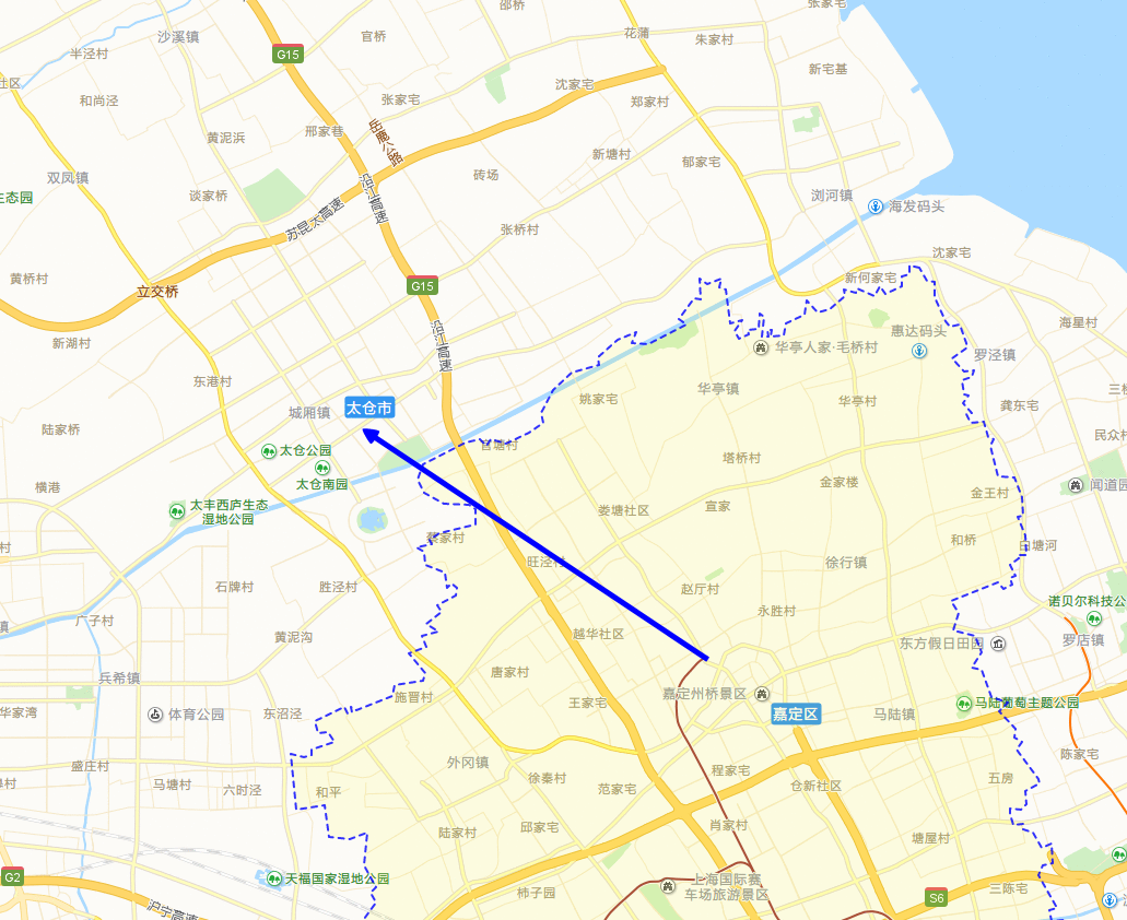 江苏省太仓市地图的新情况:上海轨道交通嘉闵线延伸到太仓高铁站