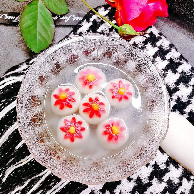 花朵汤圆,好看又好吃