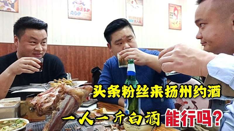 粉丝来扬州约酒小谭哥应邀赴约白酒一人一斤结局咋样