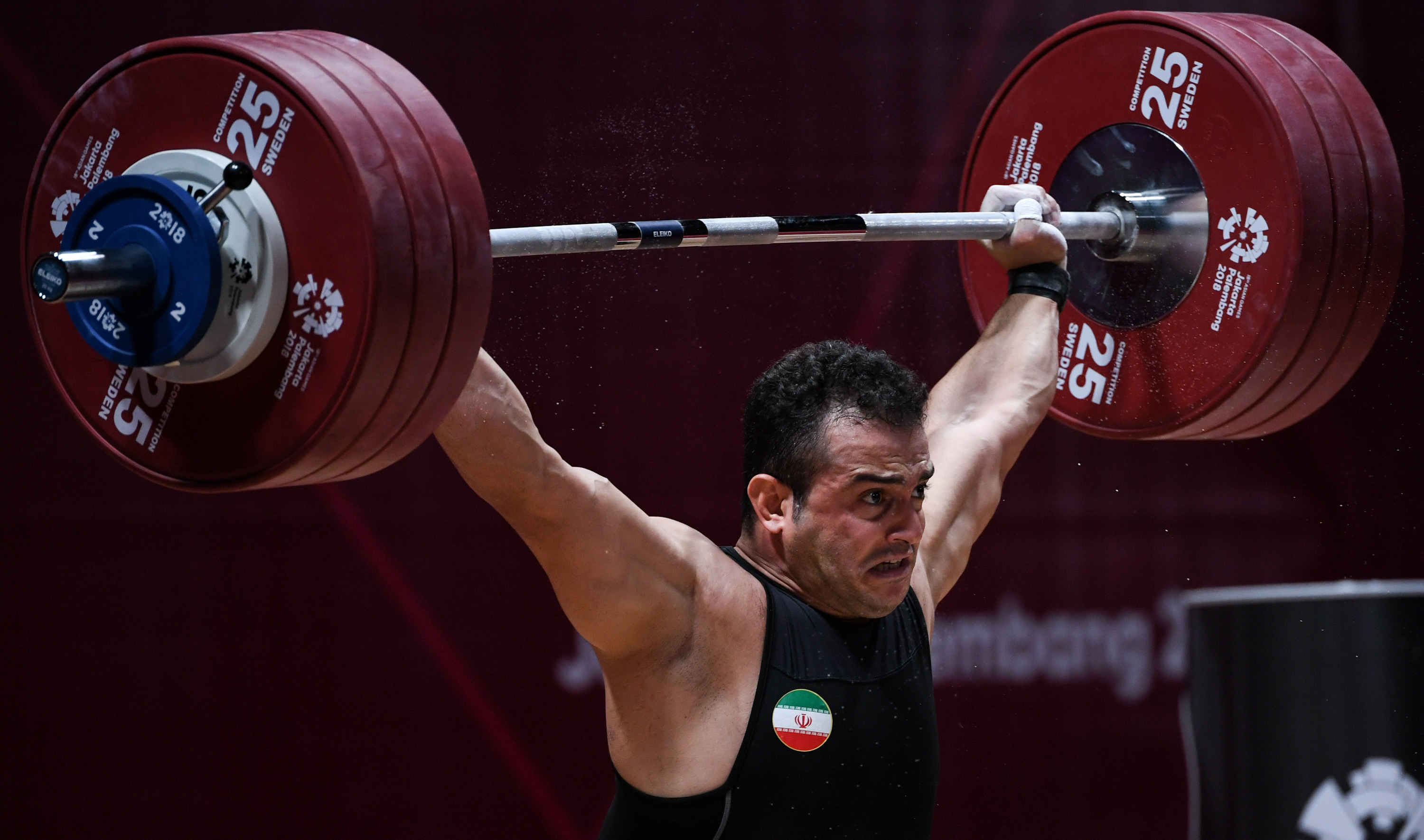 举重——男子94公斤级赛况(1)