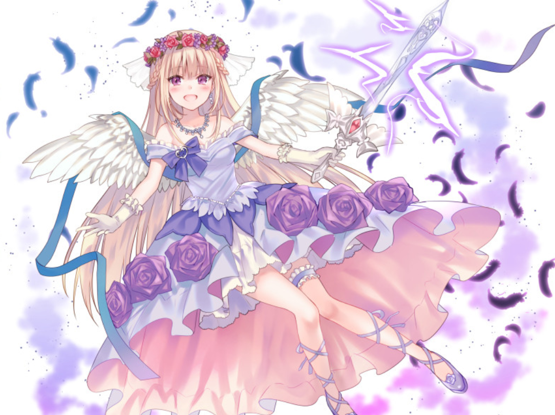 二次元!多才多艺,美轮美奂的白裙美少女.