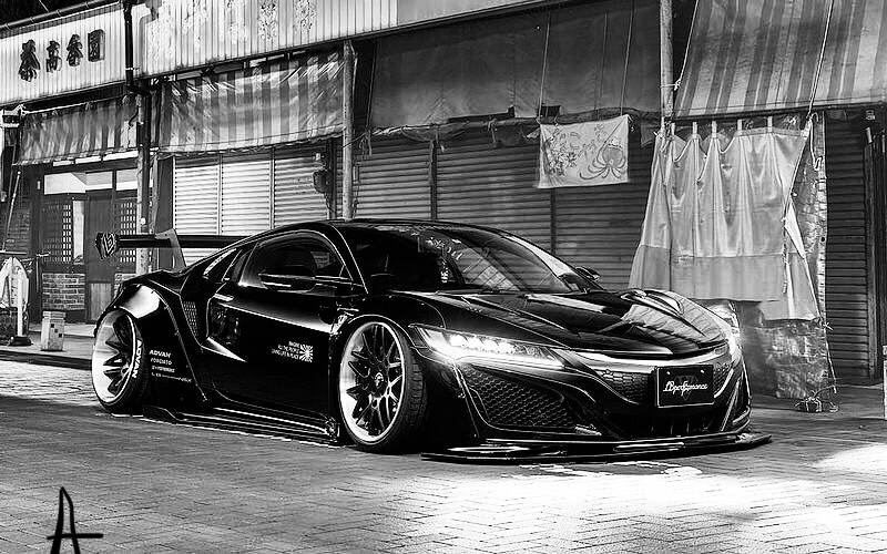 0.1炫酷黑白跑车