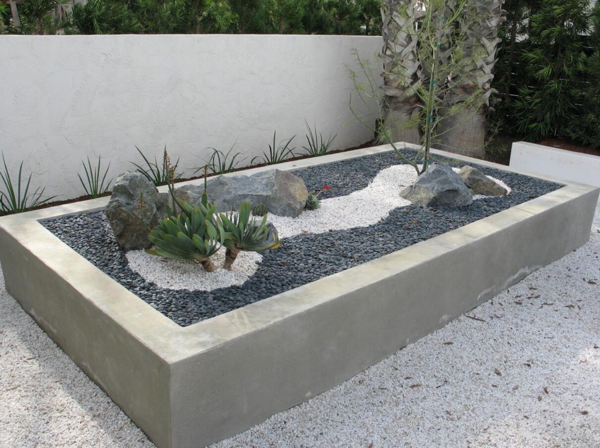 石头花池造型图片