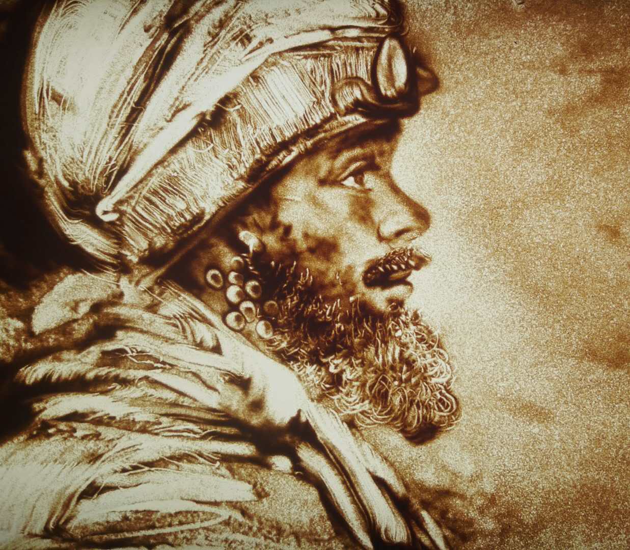 一沙一世界 沙画艺术家肖璐作品精选