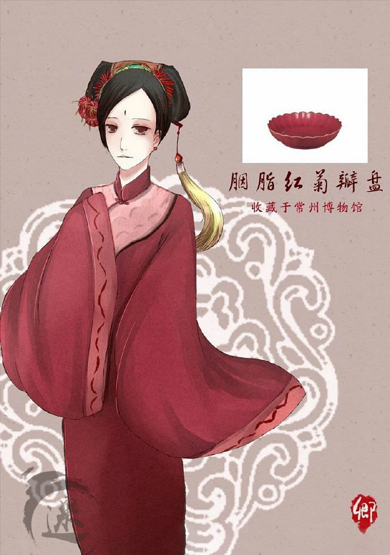 國家寶藏擬人圖:西晉瑪瑙壁成翻版秦始皇,這年頭連古董都成精!