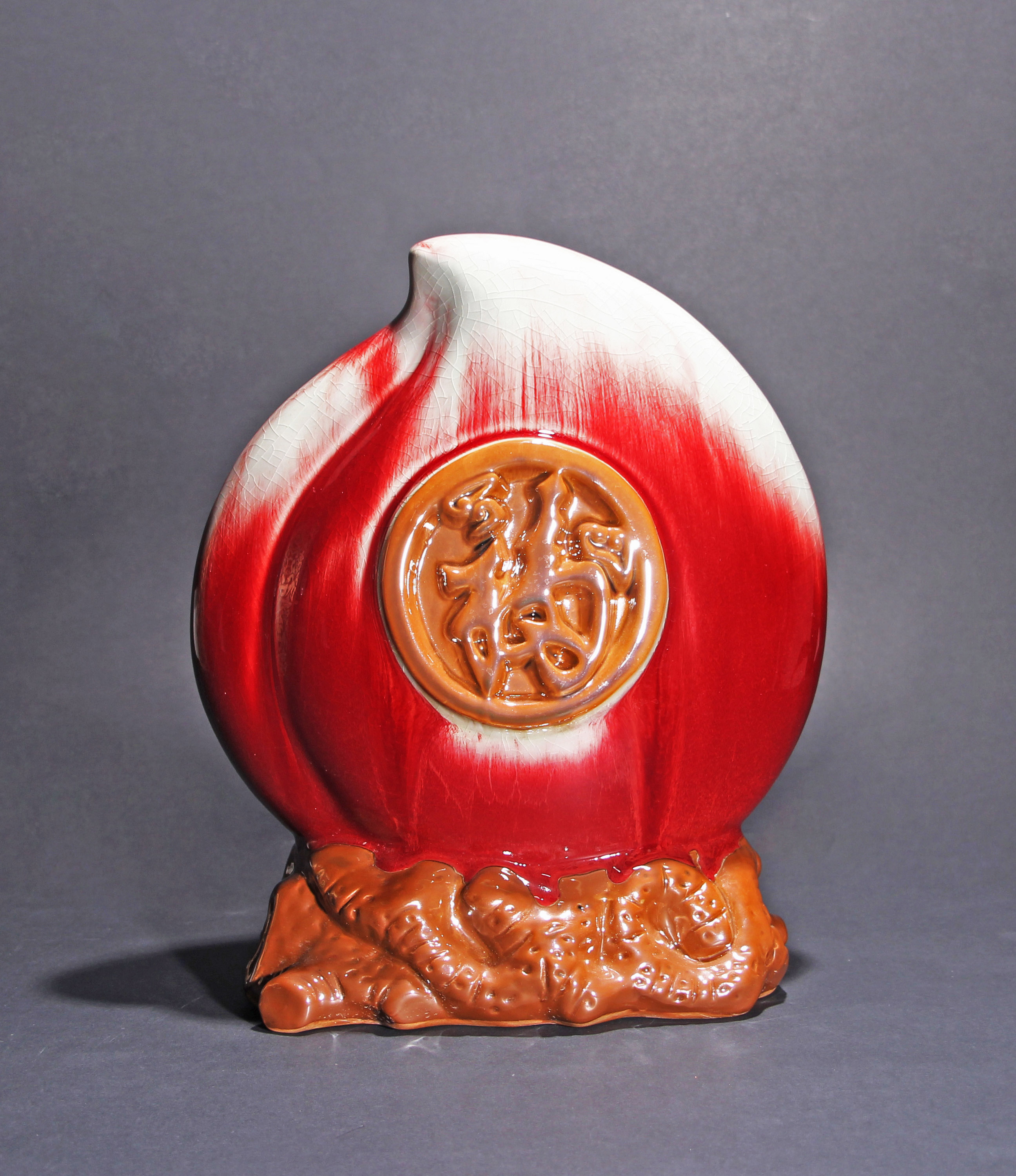 中国钧瓷《福寿桃》