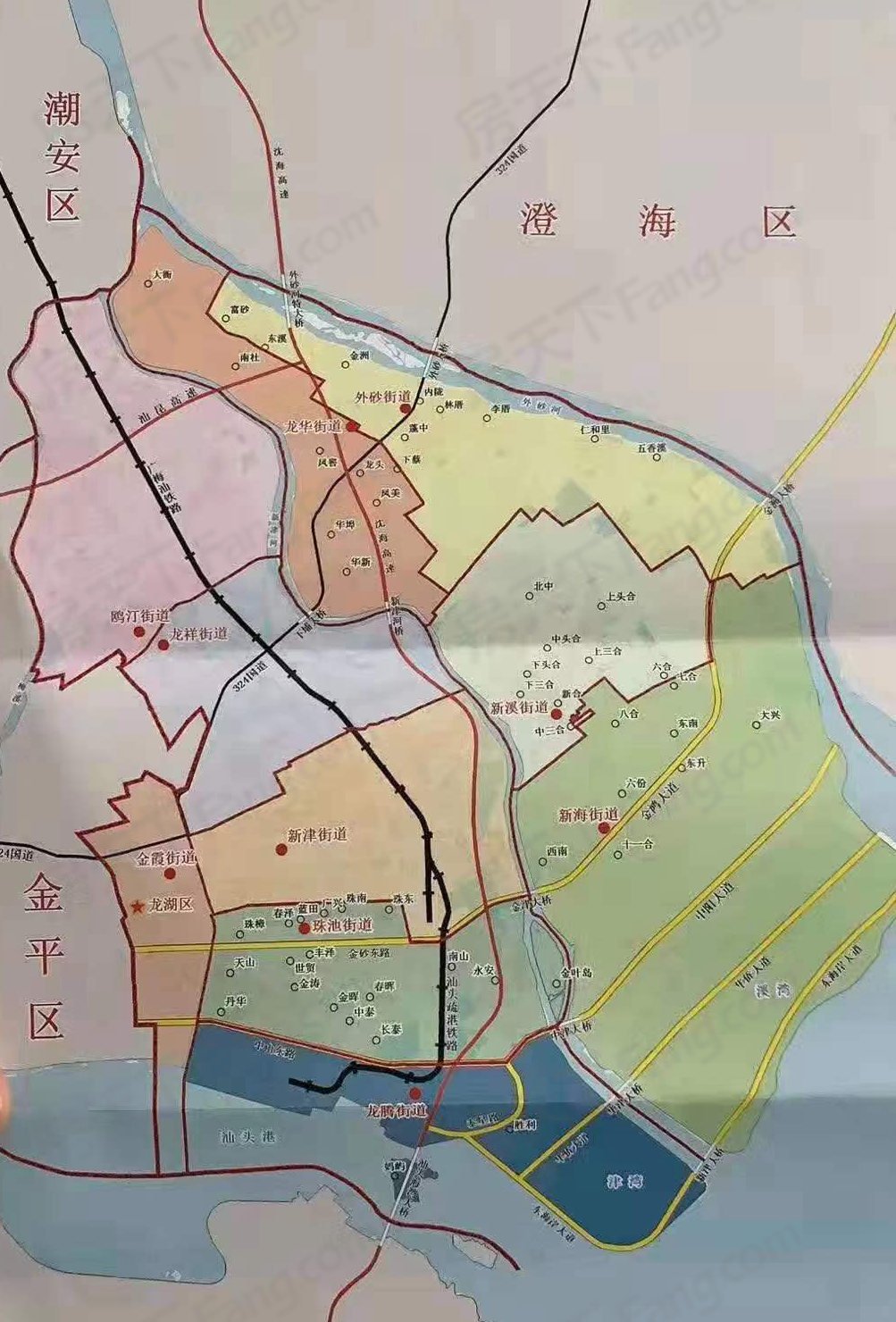 龙湖镇最新行政地图图片