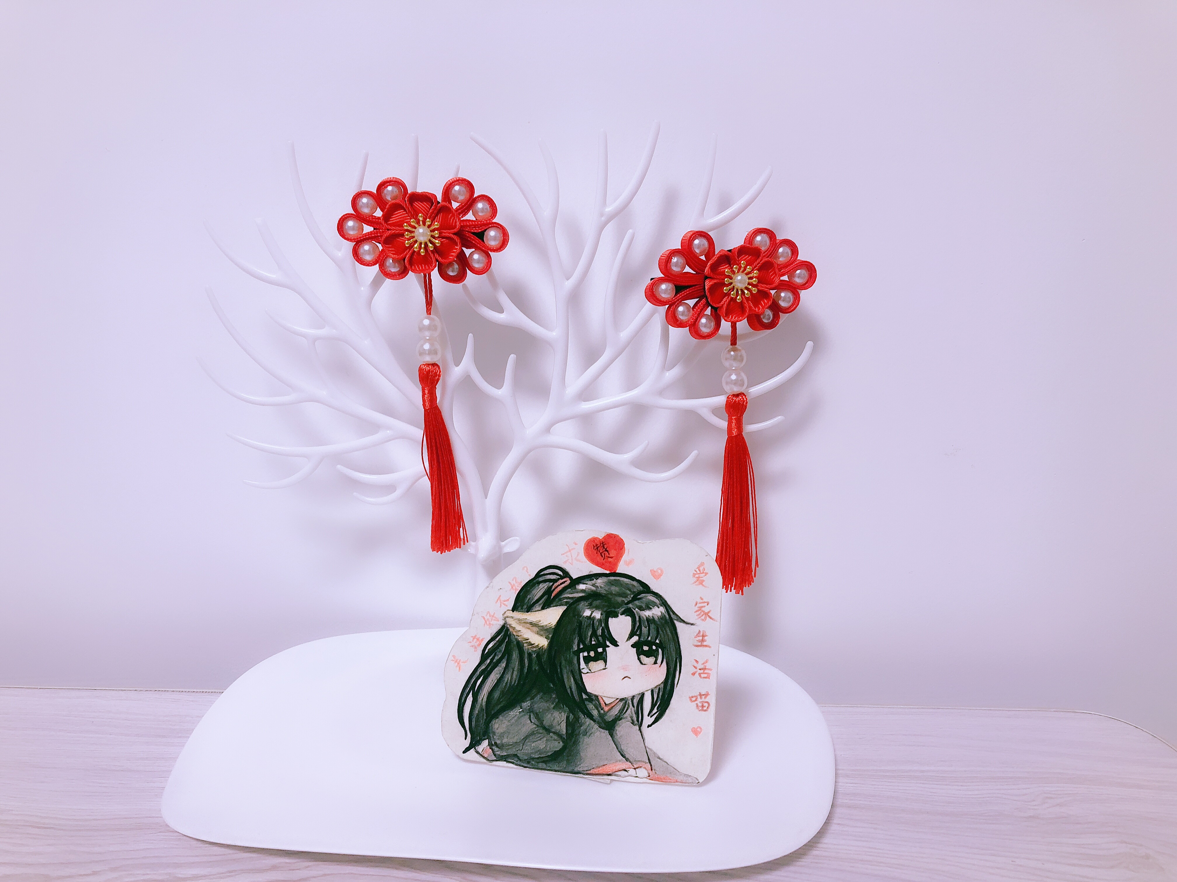 用丝带能做成盘扣中国结发夹?还真是,这款夹子很中国风