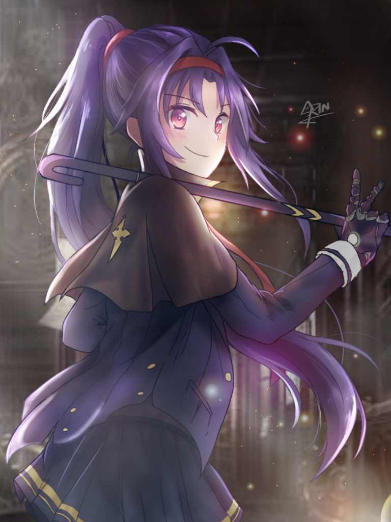 动漫壁纸:《刀剑神域》第七卷《圣母圣咏》绝剑优纪