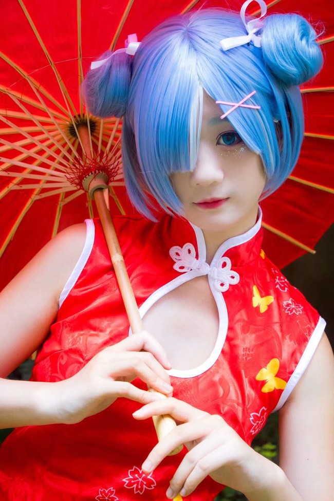 从零开始的异世界生活蕾姆cos,做一个中国风的蕾姆小姐姐
