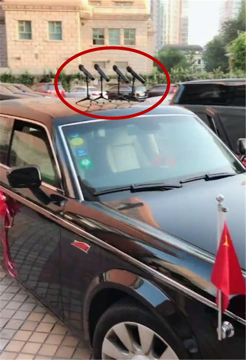 上图便是这款红旗l5的外观设计,车头采用竖行中网,车长5555mm,车宽2米