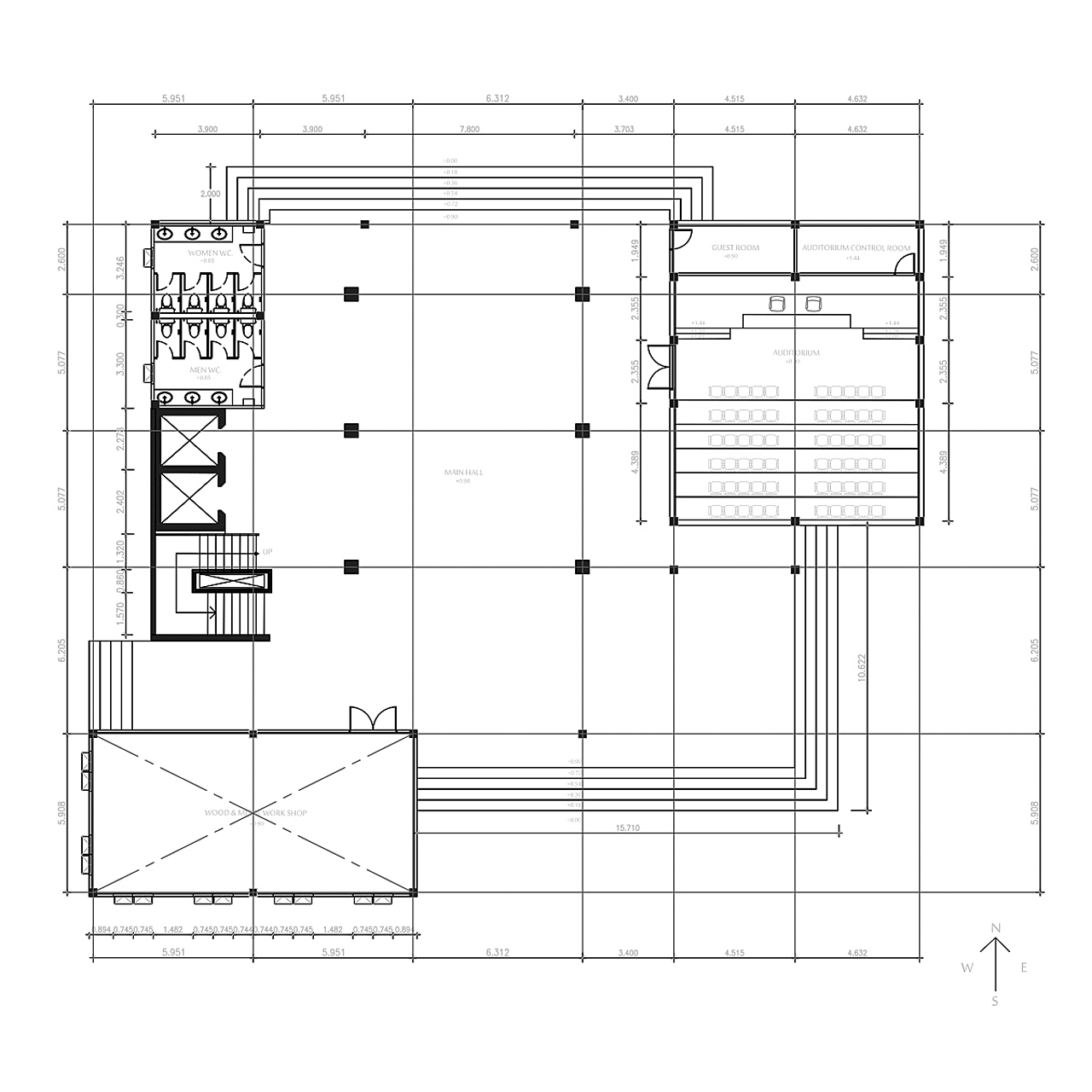 电梯工程通常包含以下几种图纸: