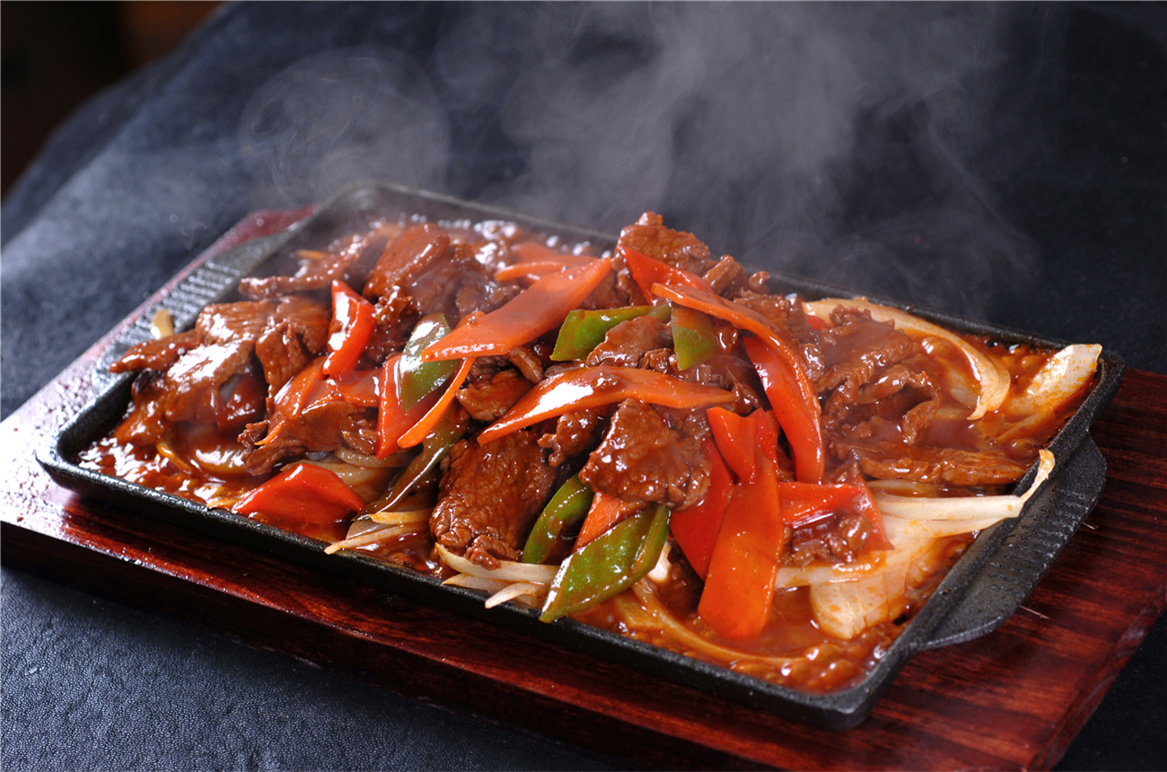 每天花样新吃法,冬天吃着很开胃的六道铁板菜 铁板-铁板牛肉