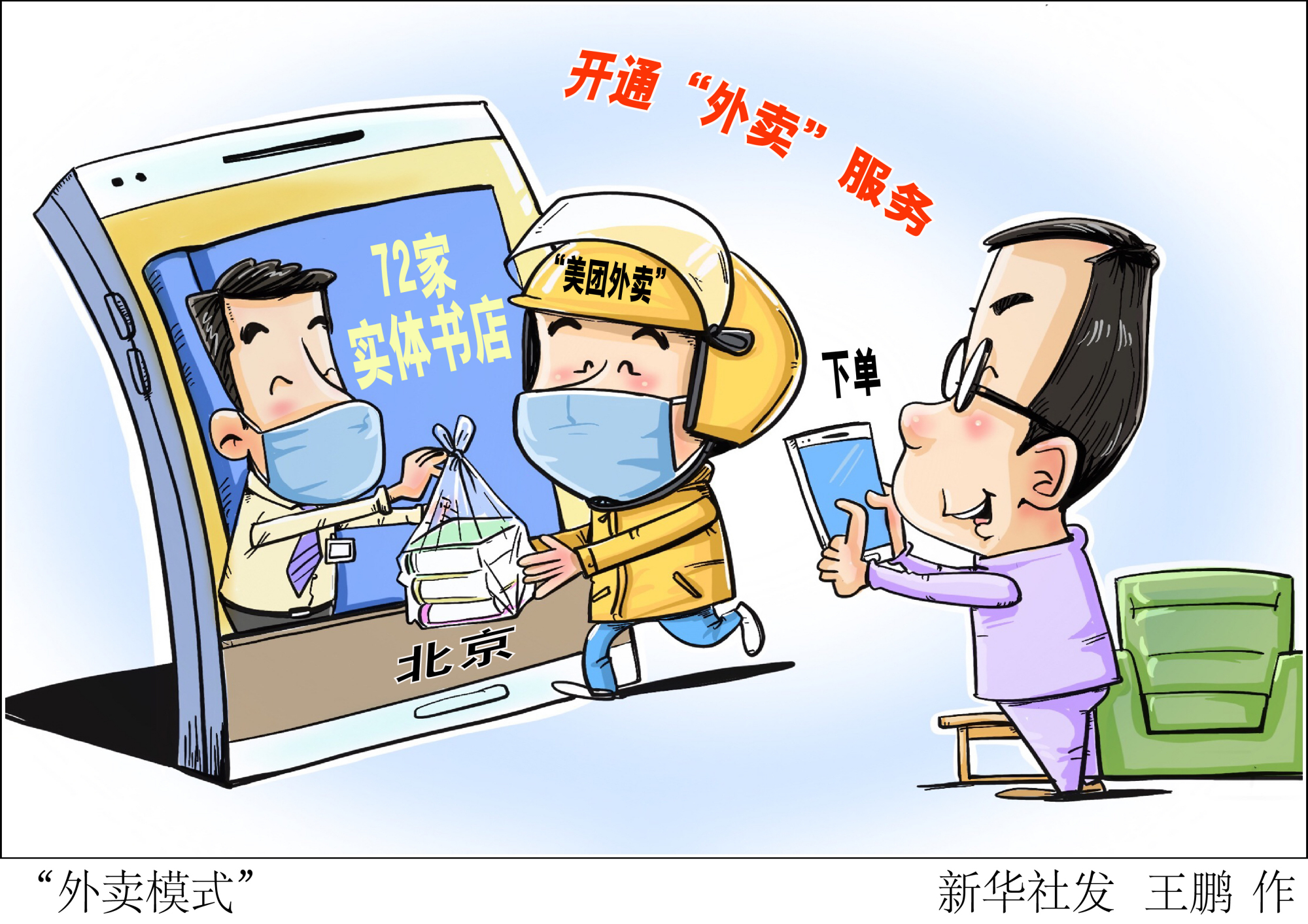 (图表·漫画)「文化」"外卖模式"