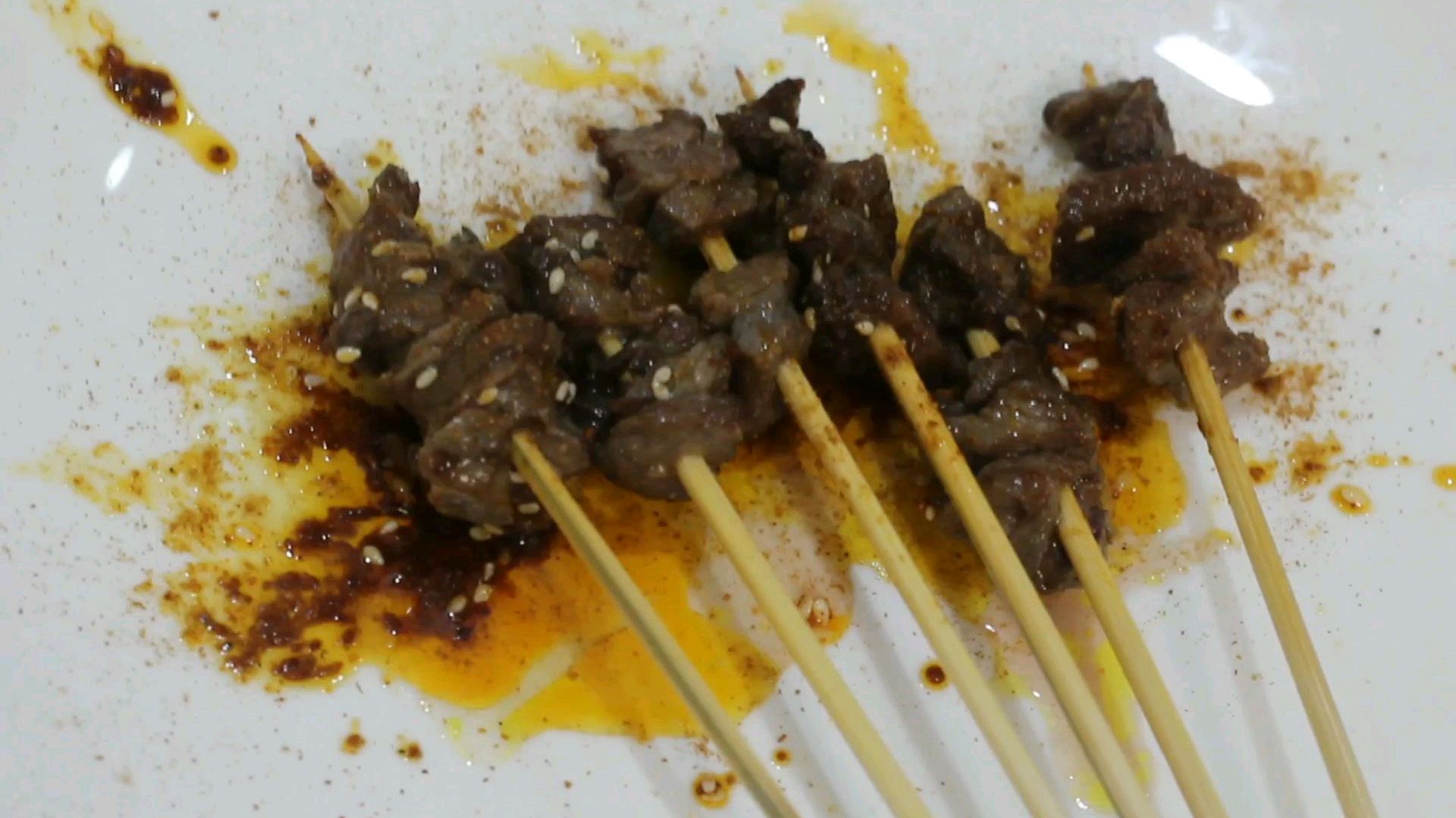 牛肉串在家自己做,比外面卖的还好吃