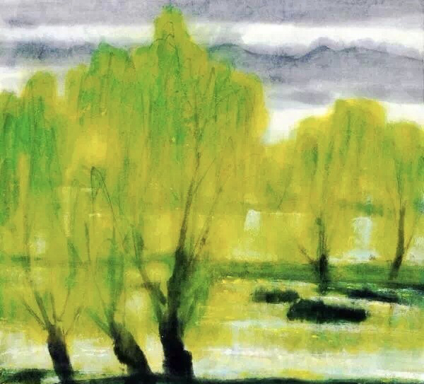 这三位大师笔下的柳树,婀娜多姿,清新脱俗,看后如沐春风