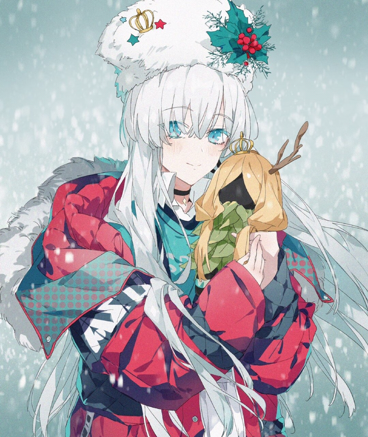 人物绘画,画风多变的卡通人物插画.可爱又温暖的女皇.作者:巴巴