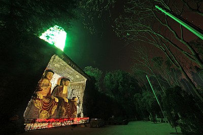 大足石刻北山景区,宋代古塔——多宝塔和宋代石窟造像——二佛