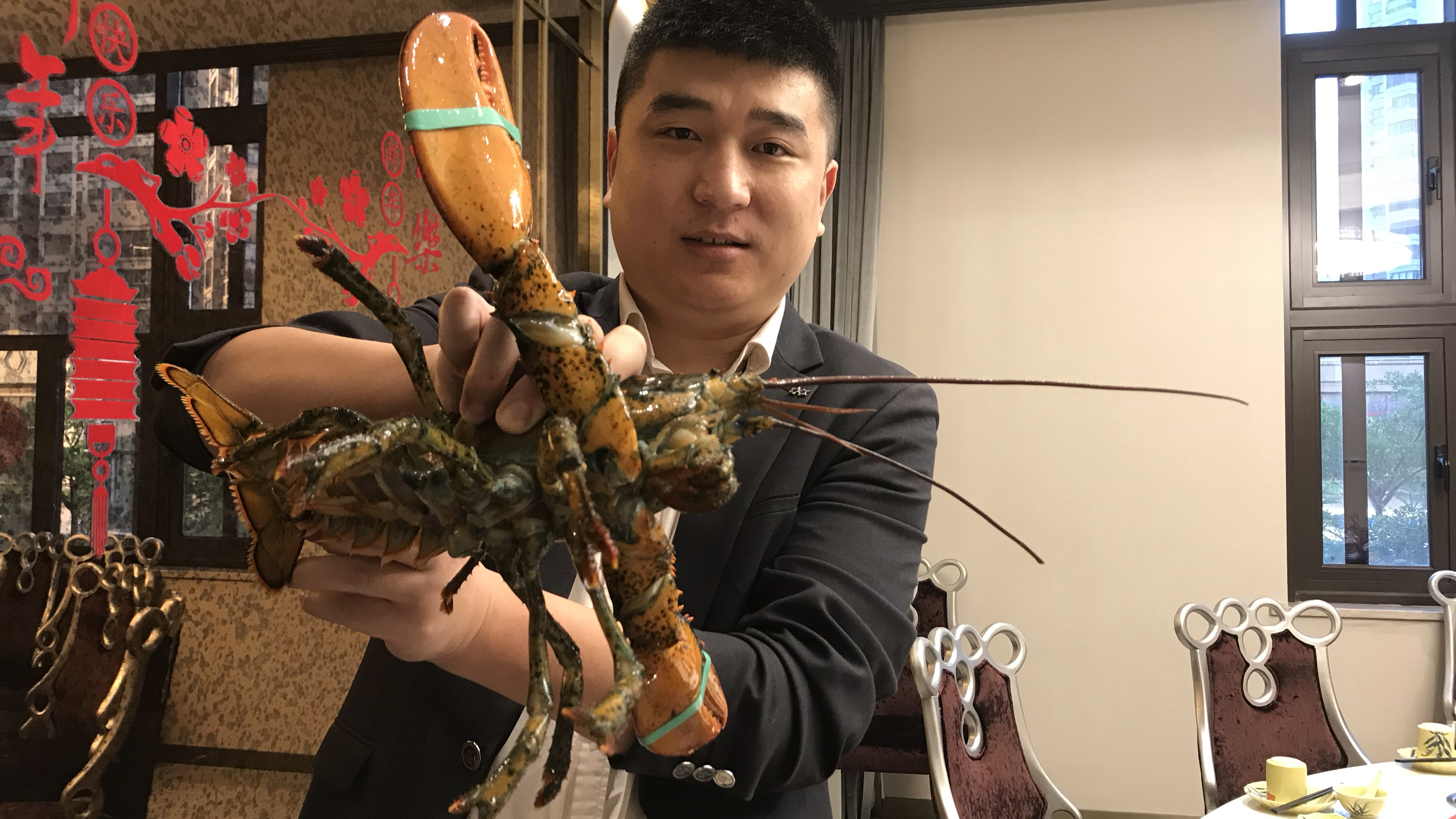 探店澳门豆捞,一只3斤多的美国大龙虾!