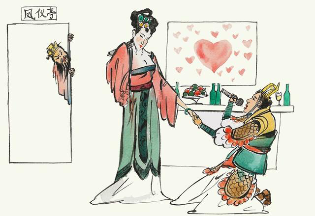 名画搞笑版:"凤仪亭图"脑洞奇大,"虎啸山林"真的很"传神"