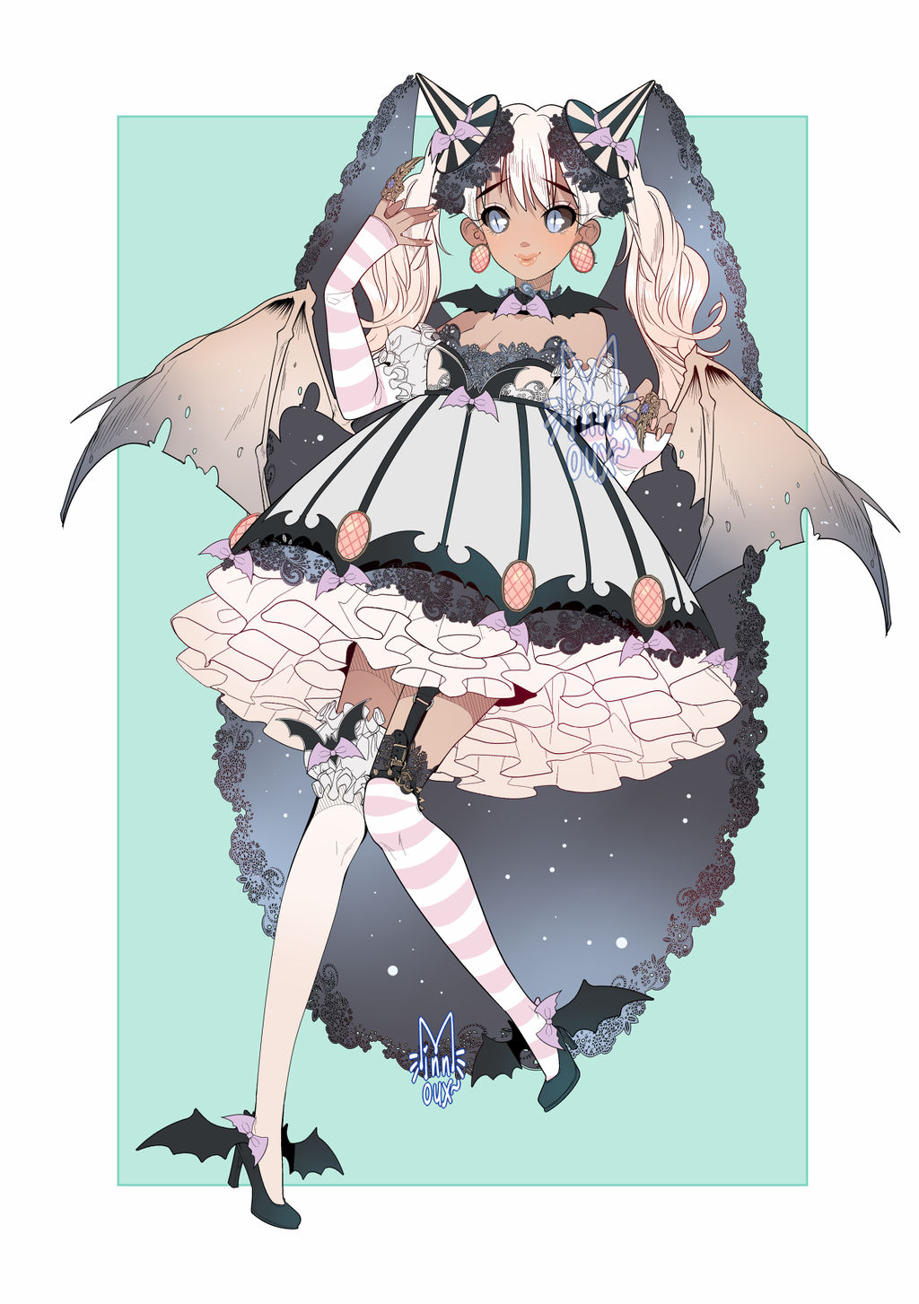 来自加拿大插画师的一组人物设计作品!画风艳丽服装造型很有美感