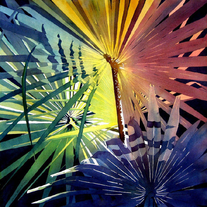 水彩画的最高境界,色相颜色渐变的最高境界!