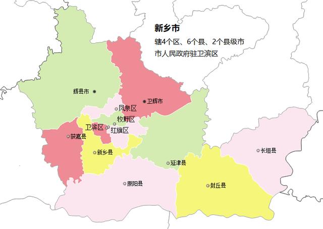 新乡市各区县:长垣县人口最多,辉县市面积最大gdp第一