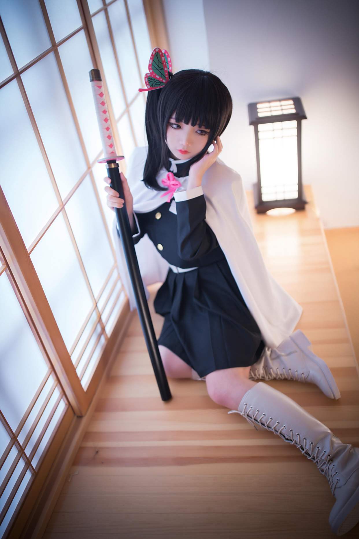 「鬼灭之刃」栗花落香奈乎cos,太好看了吧