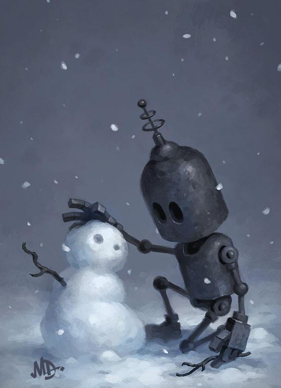 插画赏析:铁皮人的梦想