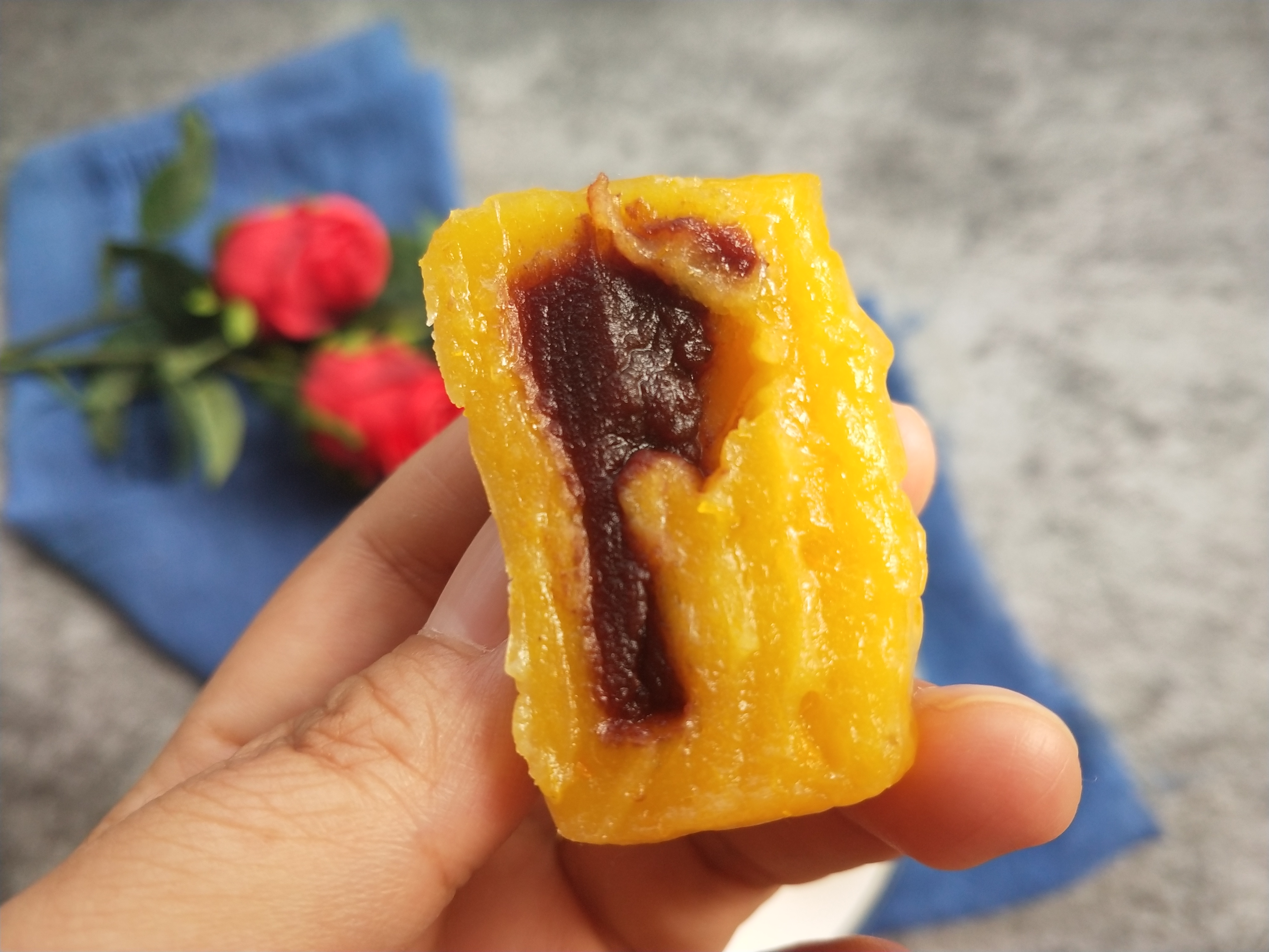 自己做南瓜月饼,晶莹剔透软糯q弹,不用烤箱蒸一蒸更健康