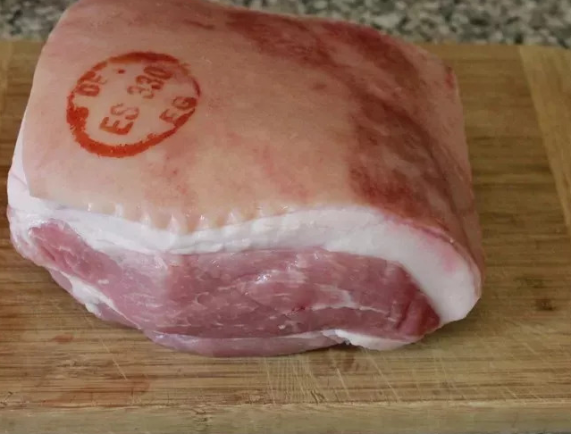 猪肉椭圆形章图片图片