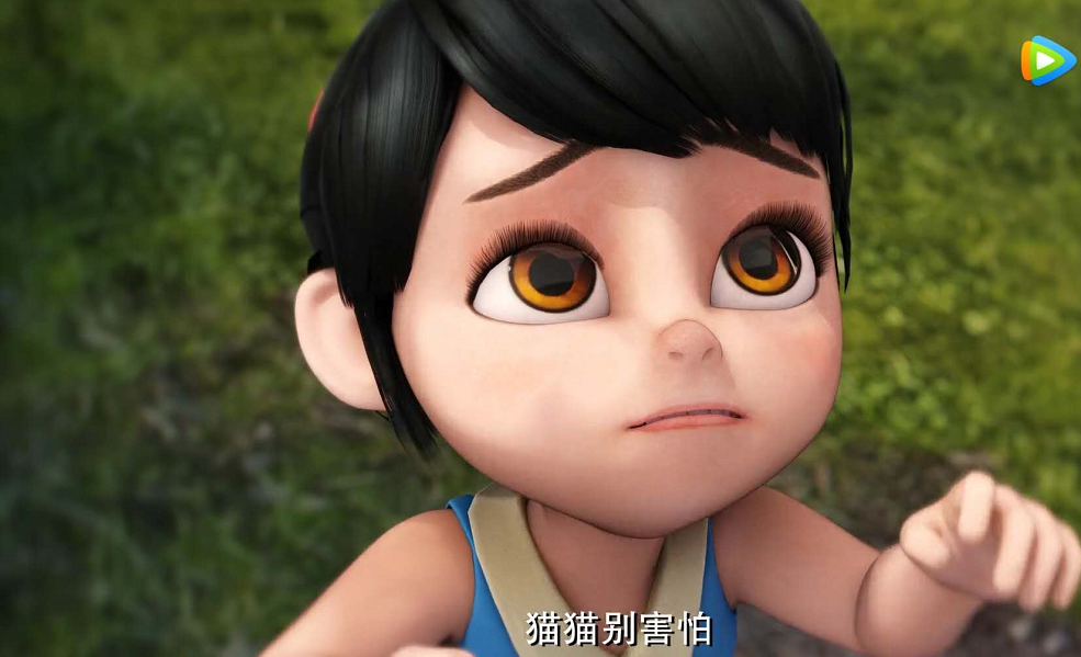 熊出没:他们都拥有一双大眼睛,小狼女超级萌,纳雅眉清目秀